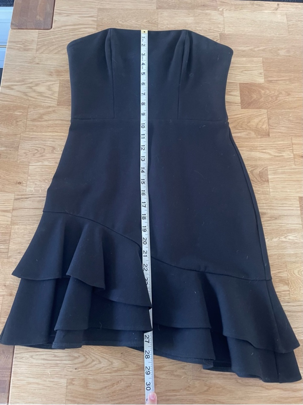 Amanda Uprichard Strapless LBD Mini Dress, Black, Size Medium (4-6), Like New - Picture 12 of 14